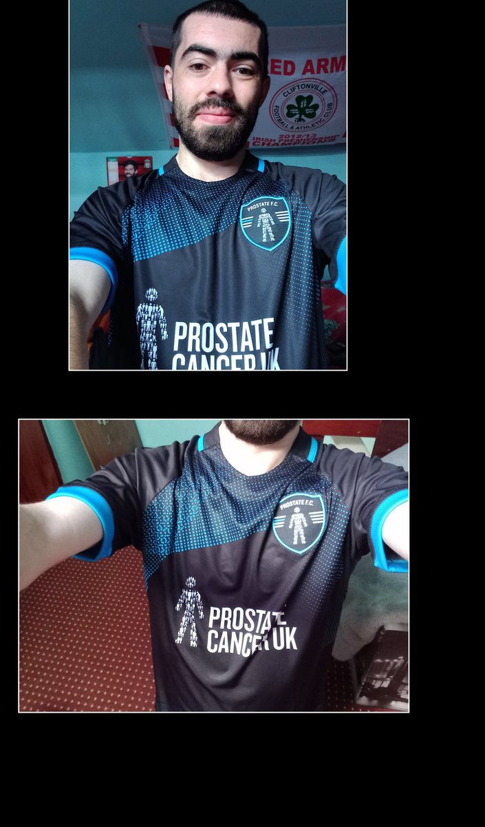 Got the @ProstateUK football shirt today , #MenUnited #MenWeAreWithYou #ProstateUnited