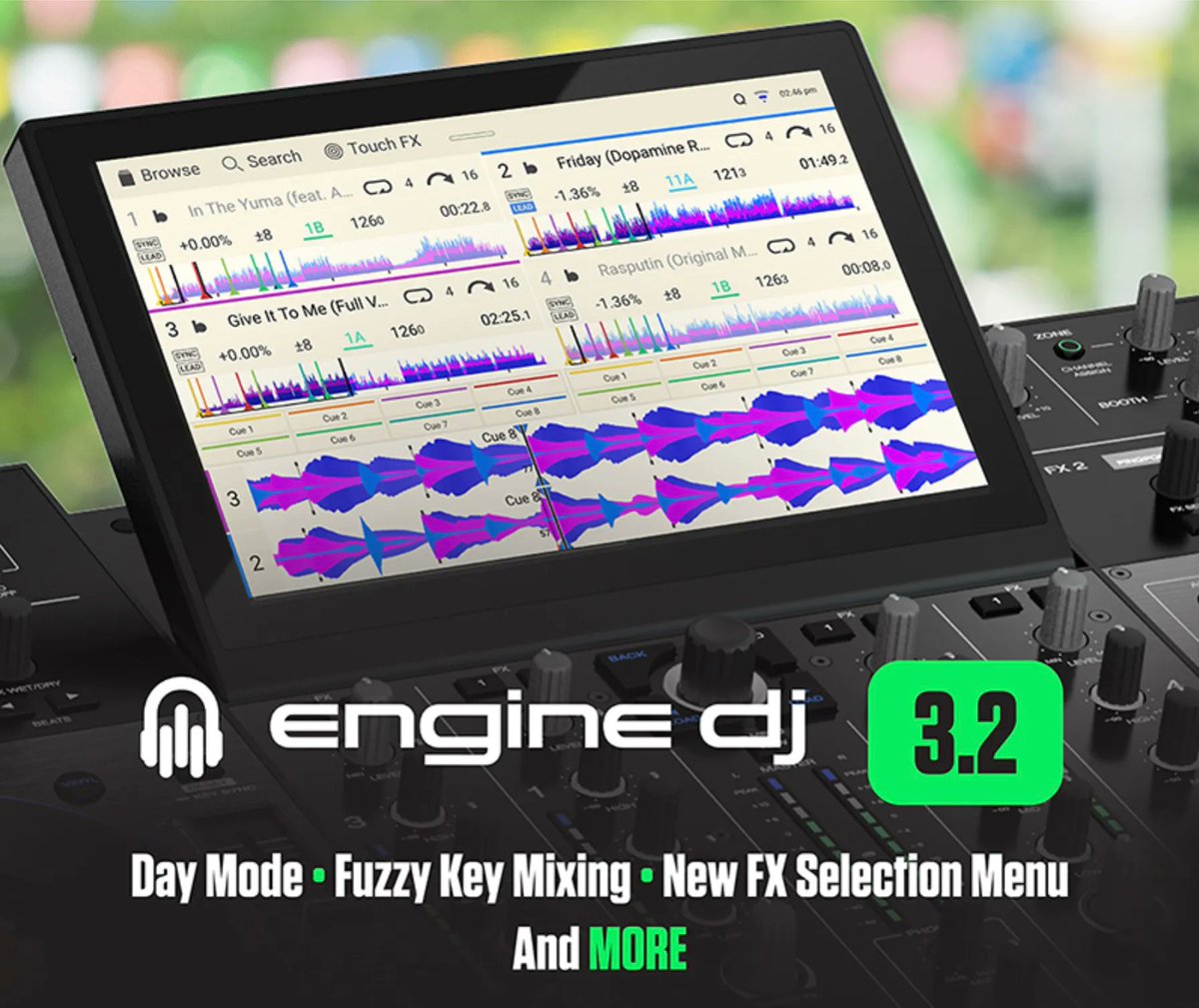 ZentralMedia_PT's tweet image. #ENGINEDJ e #ENGINEOS 3.2 todas máquinas #DenonDJ #Prime e #SC ou #SClive, assim como #Numark #MixstreamPro Fuzzy Key Mixing, Modo DIA, Melhor detecção de Beatgrid, Novo Flex Gate FX e mais... e ainda #SoundSwitch 2.8 buff.ly/3YO57qg