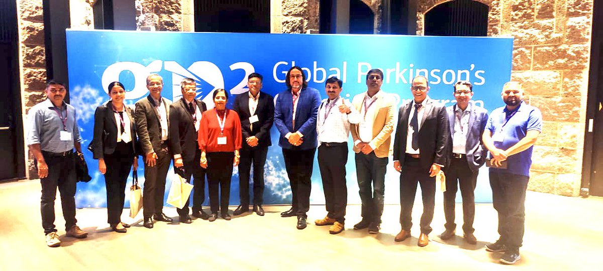 Thank you @prashanthlk for organizing this quick meeting & photo with so many talented and engaged Indian Parkinson neurologists during #GP2AIM2023 ! Many of them are also working with PSP patients and @CurePSP is looking forward to collaborating with you all!