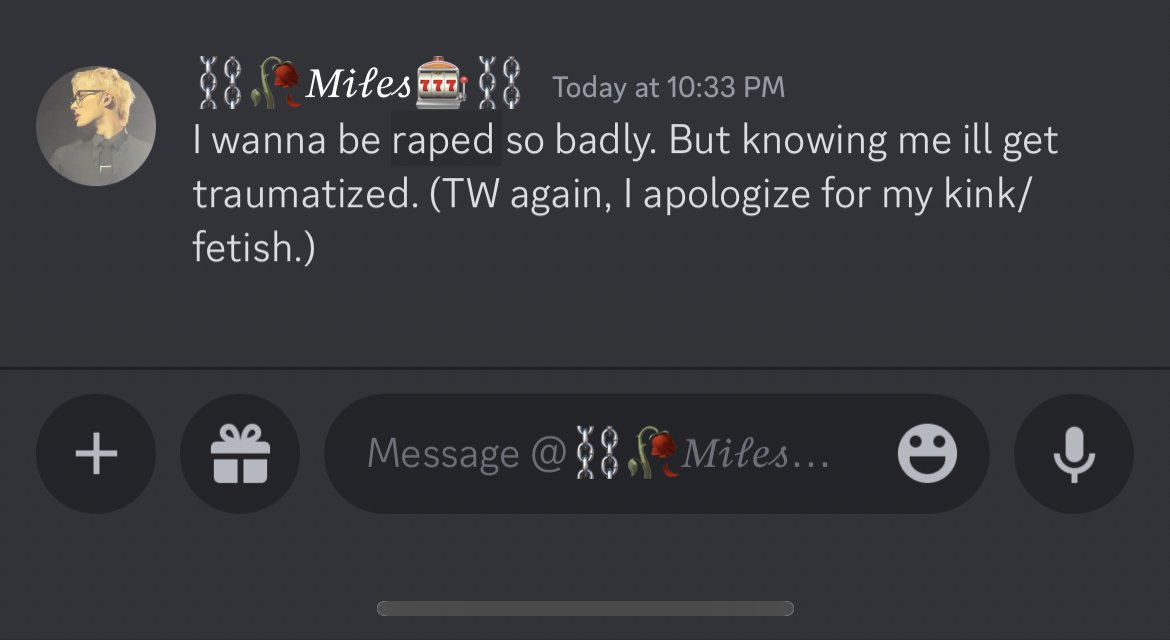 FoxerBoxerr's tweet photo. You know I kinda thought @TbhDrift was pretty cool until I started getting involved by my friend @TbhXLord over here, turns out Miles isnt that great of a person, telling people to kts, wishing they were dead and things, and honestly Miles, you disgust me. https://t.co/ktJwRk7LaQ
