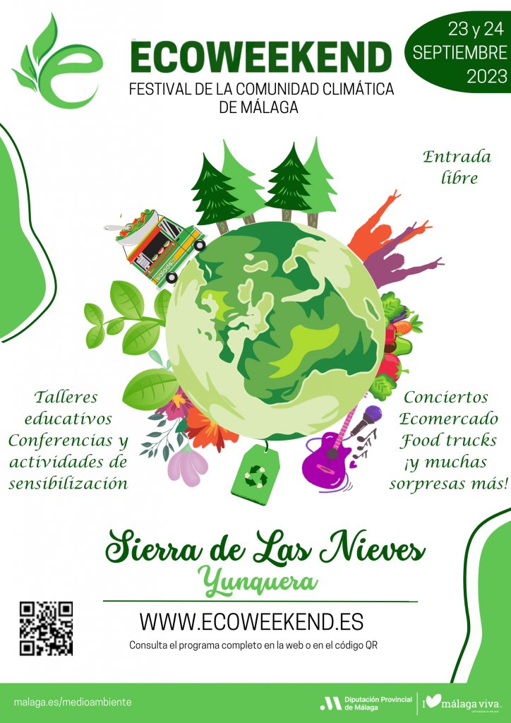 Ilovemlgviva's tweet photo. 🍃@diputacionMLG con @Malagamasviva promueve en Yunquera ‘Ecoweekend’, un encuentro sobre medio ambiente y sostenibilidad

🎉Los días 23 y 24 de septiembre habrá actividades gratuitas como rutas de senderismo, talleres, conciertos y un mercado artesano

➡️https://t.co/HWkwe3hv6f https://t.co/Del9stKI8W