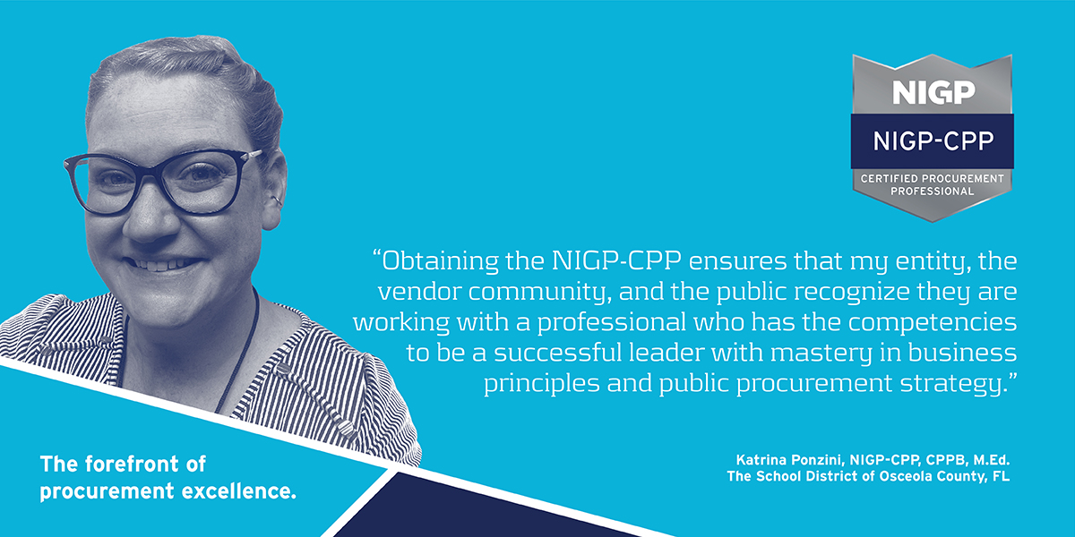 OfficialNIGP's tweet photo. Ready to take your procurement career to new heights? Now's the time to start prepping for the NIGP-CPP certification! It's the only procurement certification designed for mid- to executive-level procurement professionals. #NIGPCPP https://t.co/Fhd7rWUul6 https://t.co/gOY13pFKB6