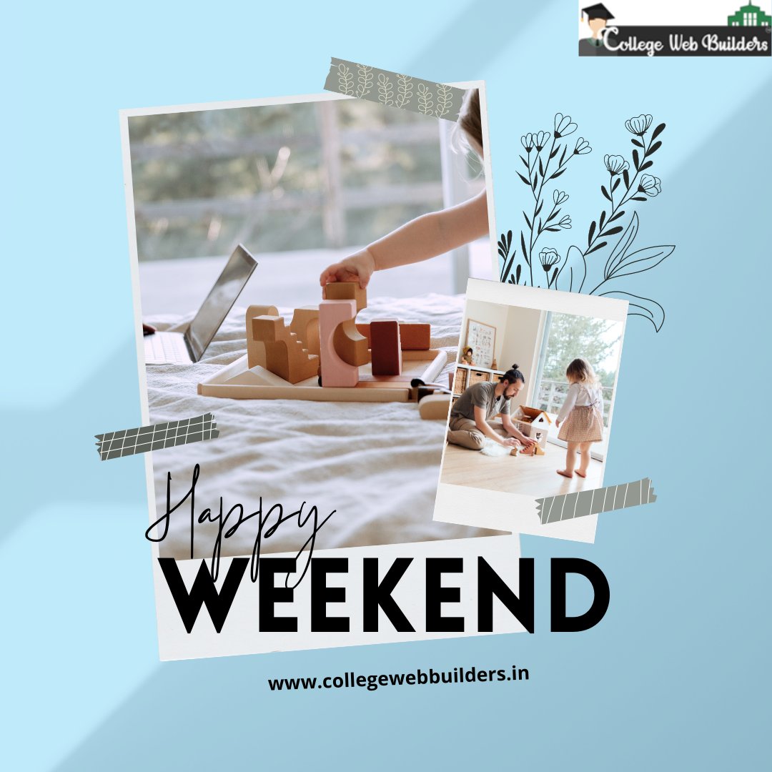 collegebbuilder's tweet photo. "Wishing you a weekend filled with laughter, relaxation, and all the good vibes! ๐๐
+1.202.421-5747
https://t.co/HZ0XxCIqe8
#collegewebbuilders #HappyWeekend #HelloWeekend #GoodVibesOnly #WeekendCheer #WeekendGoals #itservice #websitedesignservice https://t.co/zxFYQIdBzA