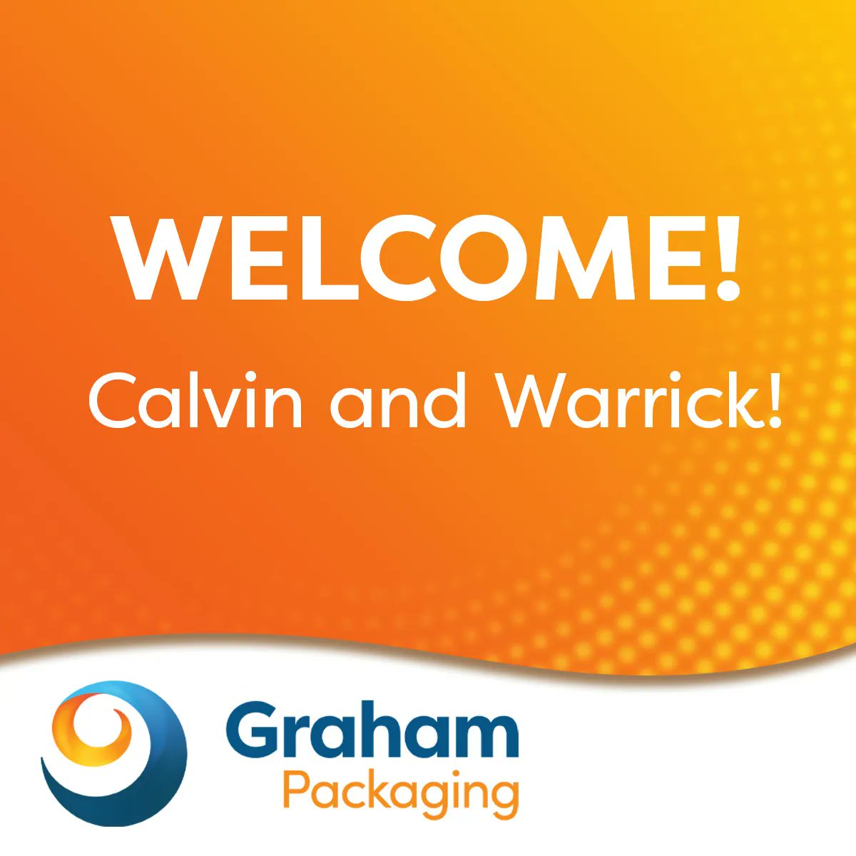 We’re welcoming our new employees to Graham! Join us in welcoming Calvin Simpson as our new production manager and Warrick Pena as our new production supervisor at our Bradenton location. We’re so excited to have Warrick and Calvin as the newest members of our Bradenton team!