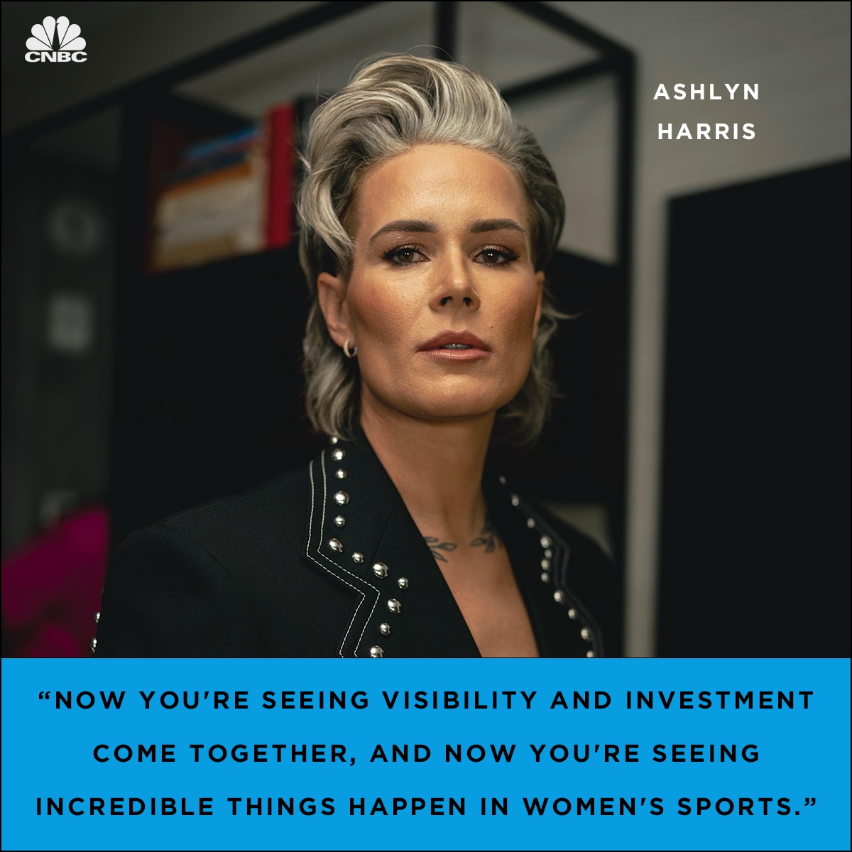 Former U.S. Women’s National Team & Gotham FC goalkeeper @Ashlyn_Harris is spreading the word about the value of women’s sports. #fifaworldcup #womenssports #sportsbusiness