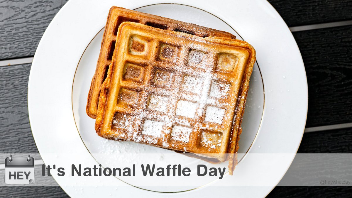 It's National Waffle Day
#NationalWaffleDay #WaffleDay #Sugar