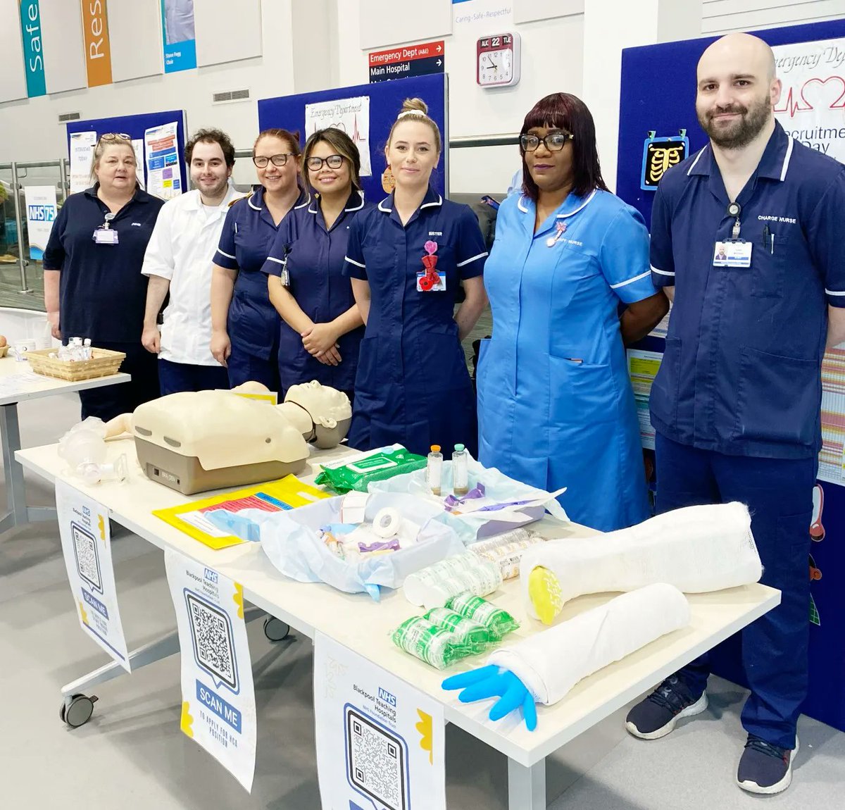 Our ED recruitment event is open until 5pm today - come to the main entrance at Victoria Hospital and meet the team. Band 5 nurses, HCAs and housekeeper roles are on offer. We are interviewing and making job offers on the day and no appointment is needed.