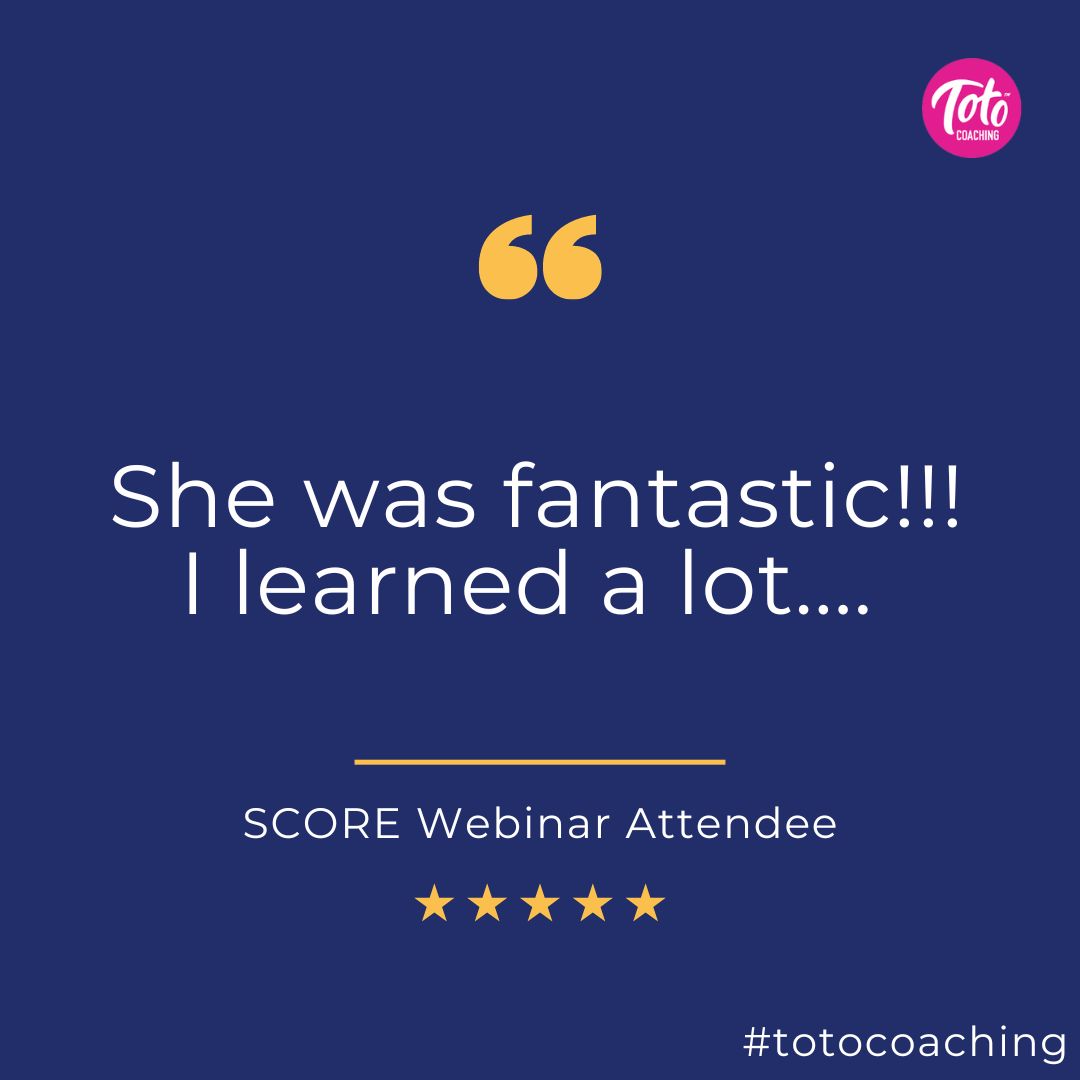 jen_derosa's tweet photo. A grateful review from one of our webinar attendees after gaining valuable insights from one of our past webinars.  🙌✨ 

#WebinarWins #KnowledgeGains #Customersatisfaction #totocoaching #thetotoway #webdesign #webcoaching https://t.co/5vIfWI24Ue