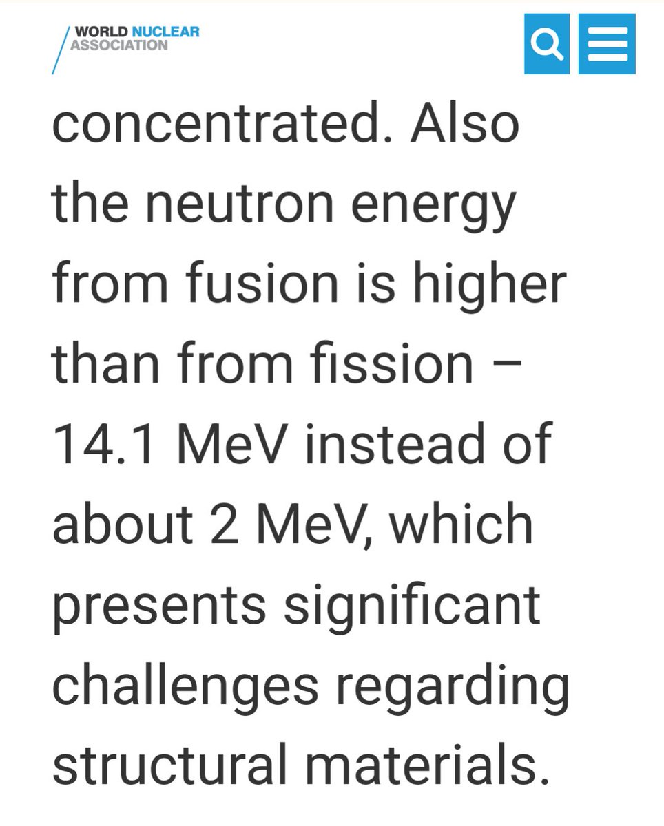 ThatcherUlrich's tweet photo. @pelagicsiren @Robotbeat @QuantumG Is fusion (ASSUMING tech is worked out) of actual practical interest for power gen? This WNA article claims plants will be inherently larger and more expansive than (already marginal) fission.

https://t.co/vdcJamSf7w https://t.co/cBQyYpX0zD
