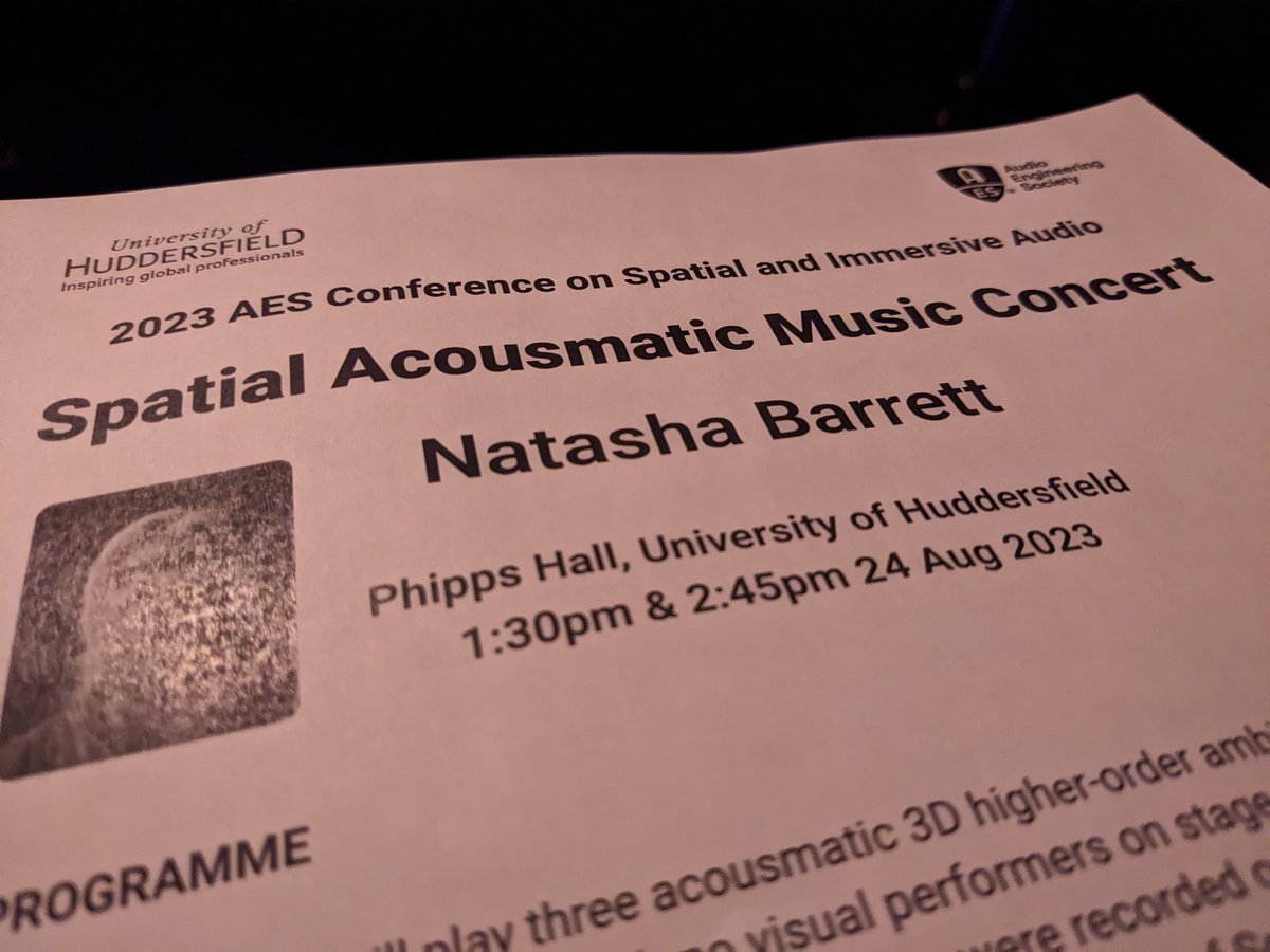 AES 2023 Spatial and Immersive Audio tweet media