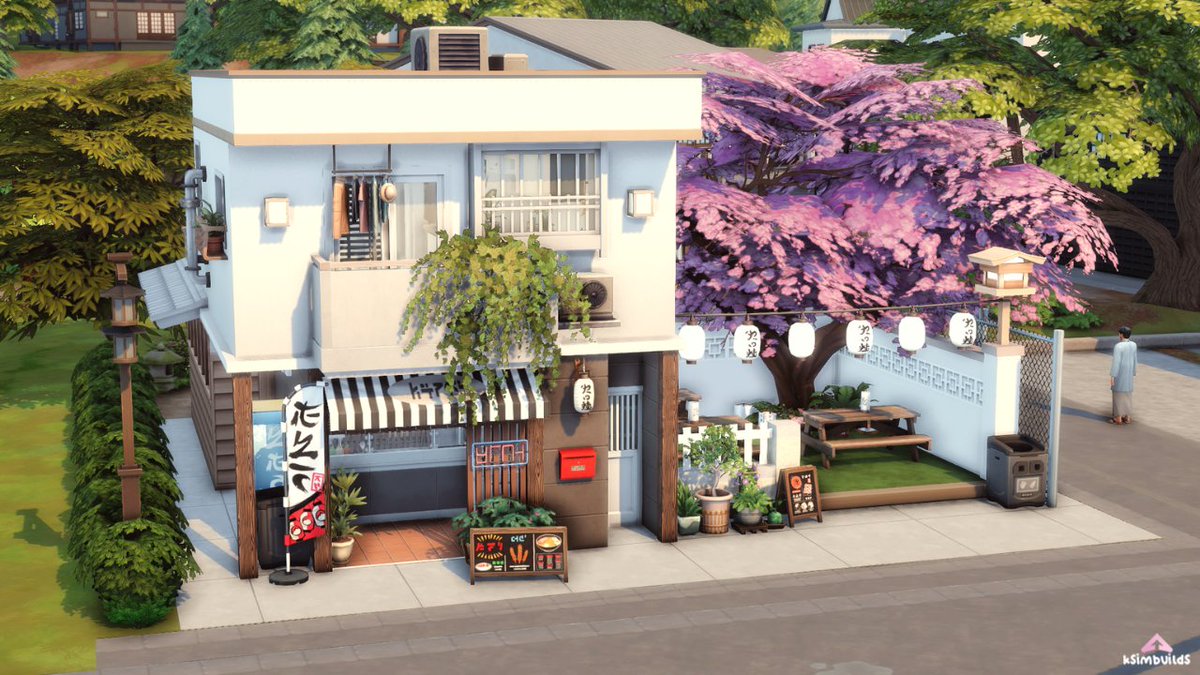 karenborja's tweet photo. Mt. Komorebi Apartment + Ramen Sushi Resto 🍣🍜
🌿 stop motion + build tour: https://t.co/AvxHBzqXK2
🌿 gallery: loveheartish 

#TheSims4 #ShowUsYourBuilds https://t.co/HqJwRyB7wF