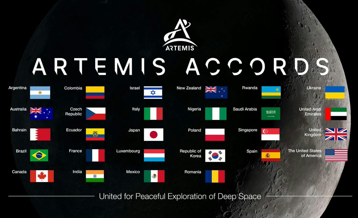India's #MoonLanding is a success for Humanity!

India could share the mission data of #Chandrayaan3 with all the members of #ArtemisAccords for scientific reasearch. Artemis Accords are a non-binding treaty.

#IADN