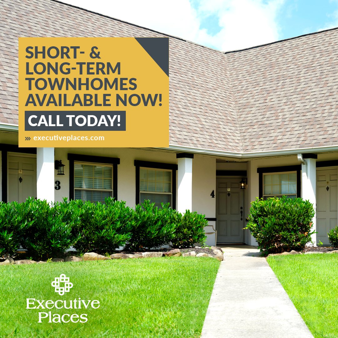 ExecutivePlaces's tweet photo. AVAILABLE NOW! Newly remodeled and fully-furnished Townhomes are available right now at Executive Places. Featuring short- and long-term options. Call 423-317-7657 today for more information! https://t.co/yJDFMCxN1l