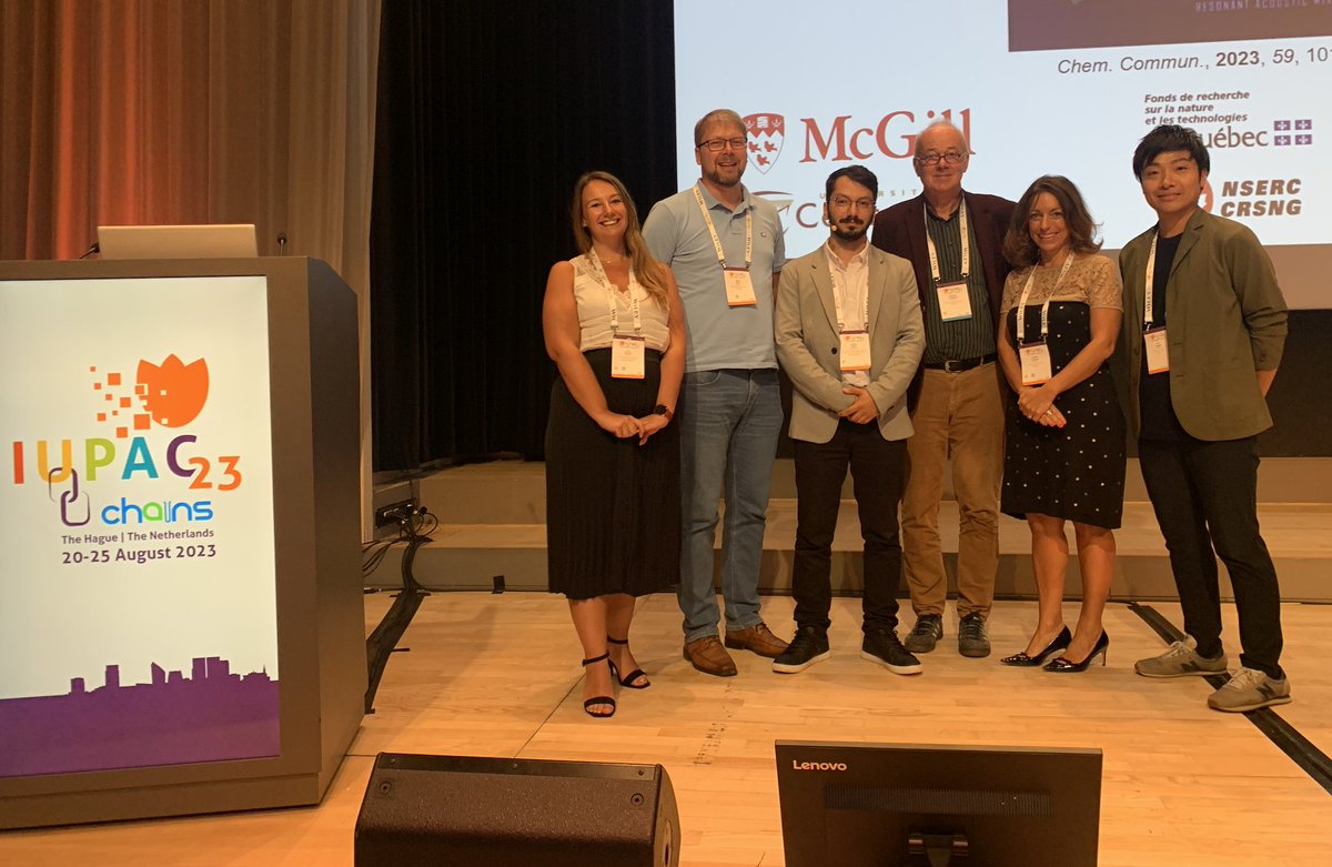 What a great session altogether! Join us in thanking all of our speakers today, @GonnetLori, @ColacinoEvelina, @k0j1chem, @niidu, and @FarshidEffaty, as well as our charming chair Michael Felderhoff. Kudos @IUPAC2023 for an amazing conference 💚