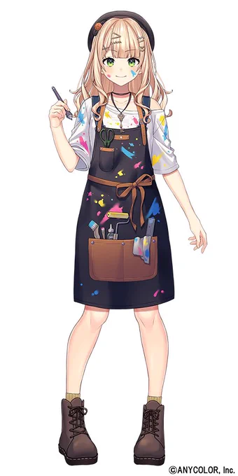 鏑木ろこちゃんの新衣装をお仕立てさせていただきました!よろしくお願いします #らくがきろこ #鏑木新衣装