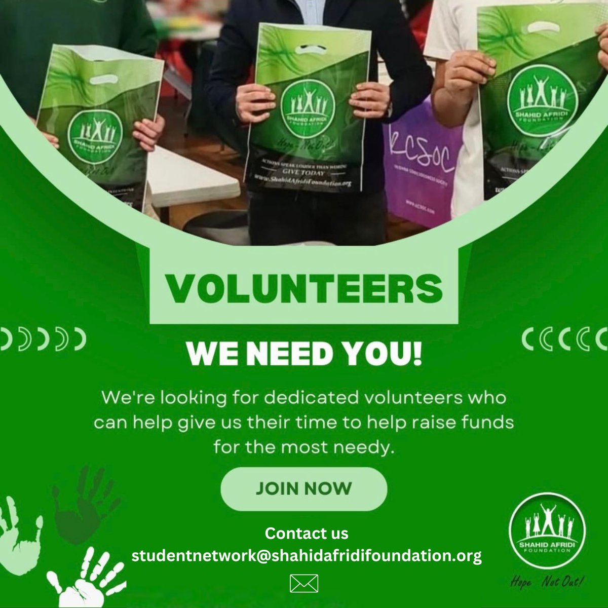 Get in touch and join us in this journey of Hope! ✉️