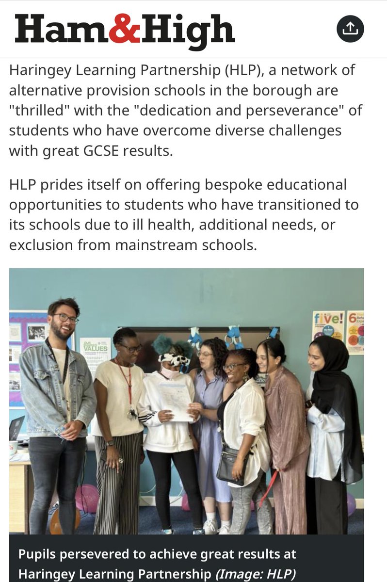 HaringeyLP's tweet photo. Hot off the press! Read about our brilliant young people in today’s @HamandHigh 👏👏👏 @haringeycouncil @HaringeyEduc 
https://t.co/OeVSj6Ai63 https://t.co/2YxYfzAwxP