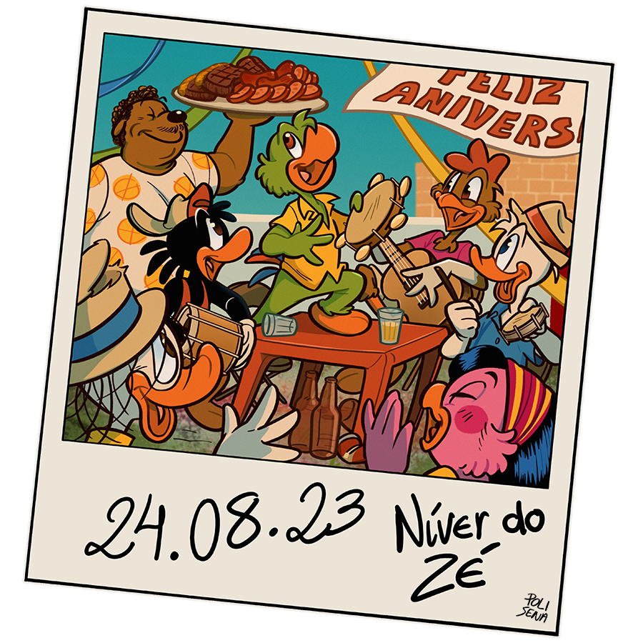 PoliSena_art's tweet photo. FELIZ ANIVERSÁRIO PARA O ZÉ CARIOCA E APENAS PARA O ZÉ CARIOCA https://t.co/zJhHmbDSxk