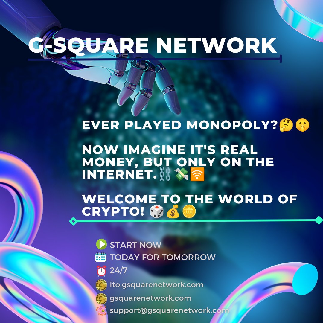 #Future of #money is #Crypto : LIMITED TIME OFFER with 77% Off- ito.gsquarenetwork.com
$̶3̶.9̶0̶ - 0.90$ - 30 GSN - rb.gy/7odjn
$̶4̶2̶9̶.0̶0̶ - 99.0$ - 3300 GSN - rb.gy/jk2jl

Start today for your better tomorrow.🚀💸📈
Go-Getter For Your Nation.💪⛓️🌐