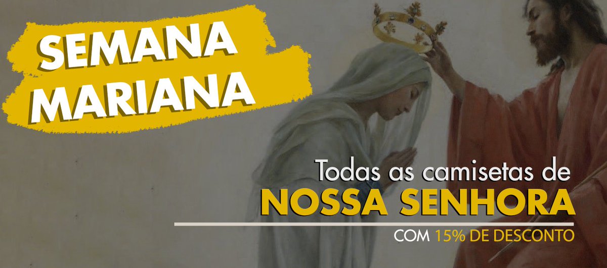quo_primum's tweet photo. Estamos com uma promoção (sim, são raras)!
Até o da 31 o cupom MARIARAINHA dará 15% de desconto + frete gratis a partir de 3 camisetas
Em homenagem à realeza da mãe de Nosso Senhor, esperamos que nossas camisetas os ajudem a evangelizar ainda mais!

https://t.co/Ka1EUrH0JY https://t.co/wqWAXi09ip