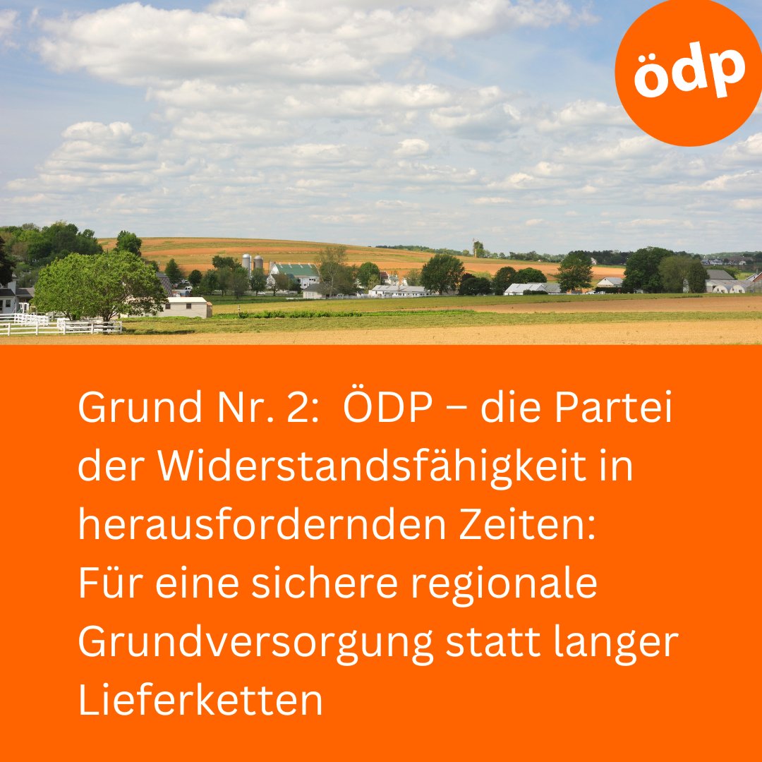 Eine regionale Versorgung mit Lebensmitteln und Wirtschaftsgütern bedeutet kurze Wege, geringes Verkehrsaufkommen, wohnortnahe Arbeitsplätze, sichere Grundversorgung. Die #ÖDP tritt für die Förderung kleiner und mittelständischer Unternehmen in Hessen ein. oedp-hessen.de