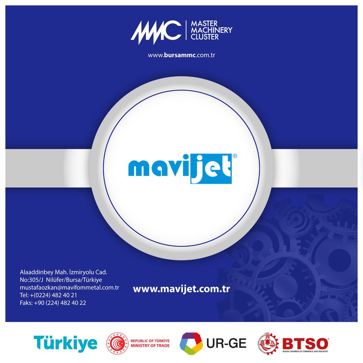 Bursa’da makine sektöründe faaliyet gösteren Mavijet, Bursa MMC'nin sağladığı avantajlarla ihracat kapasitesini güçlendirerek global pazar çeşitliliğini artırıyor.

#bursaMMC #makina #makinacluster