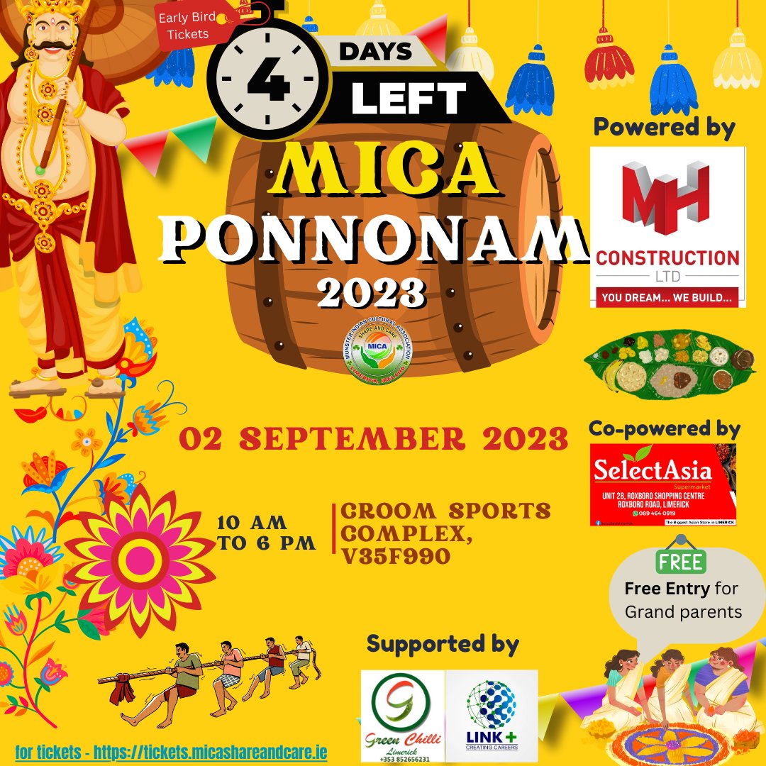 Hurry!!! 
For Bookings: tickets.micashareandcare.ie
<a href="/BABUBASKARAN1/">Babu Baskaran</a>