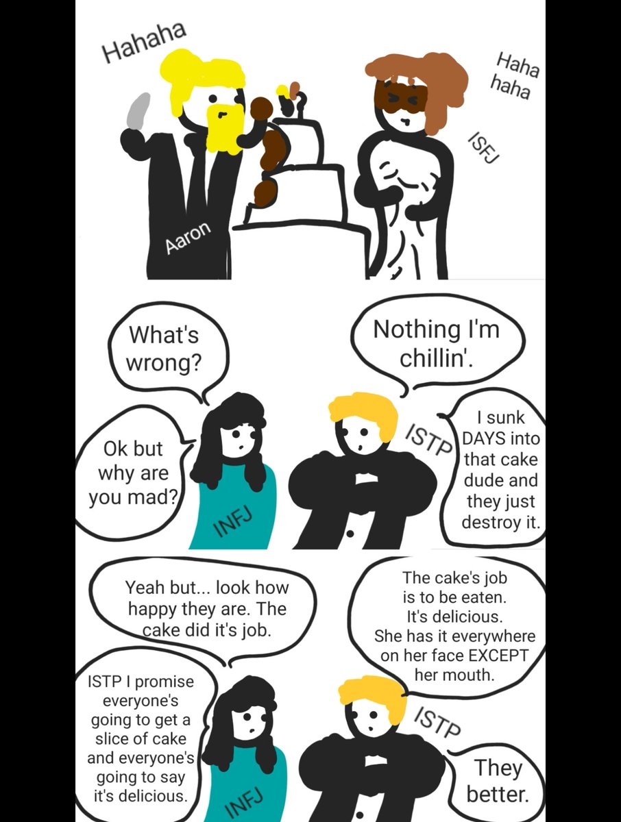 BadlyDrawnMBTI's tweet photo. Big baby. #infj #istp #mbti https://t.co/YJ9n53QMJe