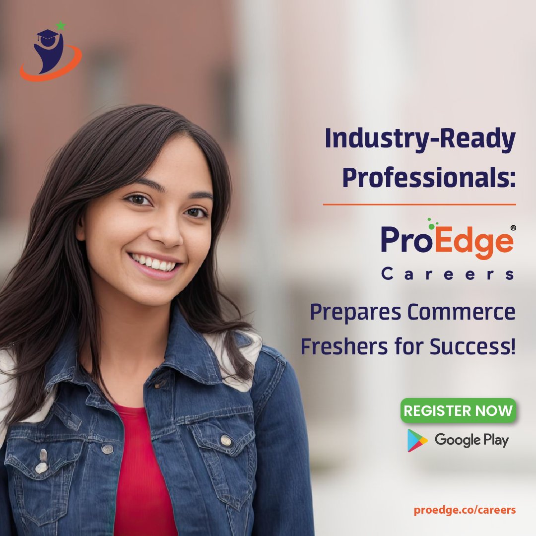 Proedge_Careers's tweet photo. 🔥 Get Ready to Shine: Industry-Ready Professionals with @Proedge_Careers

Are you a commerce fresher ready to conquer the professional world? @Proedge_Careers is here to equip you.

#ProedgeCareers #IndustryReadyProfessionals #CommerceFreshers #SkillDevelopment #SuccessAwaits https://t.co/99PVGcRHZc