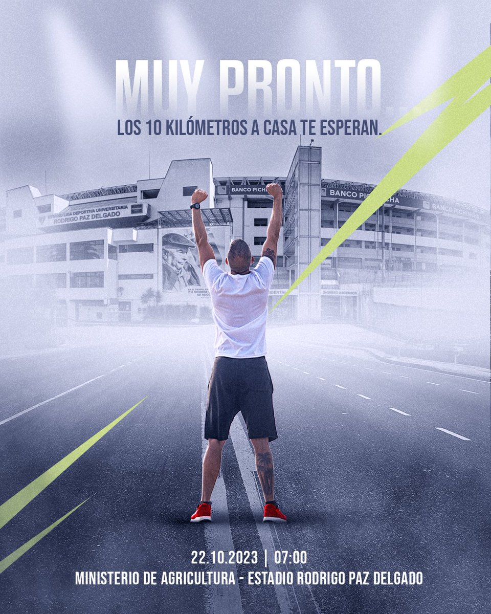 ¡La cuenta regresiva comenzó ⏰ para la nueva #Liga10k! 
Porque el 2023 #QuitoSeVisteDeBlanco