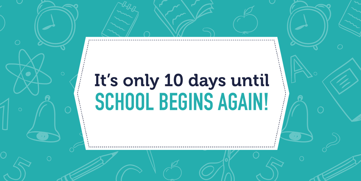 There are only ten days remaining until school begins again!

We have merged with Tyne Community Learning Trust to form Cheviot Learning Trust. Keep up-to-date with all Cheviot Learning Trust information and news through our new account:

<a href="/Cheviotlt/">Cheviot Learning Trust</a> 

#BackToSchool