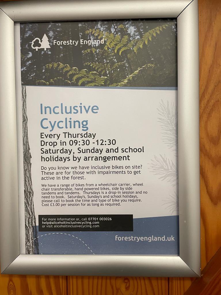 4SandaW's tweet photo. …We loved the den building area and spotted something VERY special there 🥰 This time round we used the #ChangingPlaces too and also spotted info on #inclusive cycling! Wow Alice Holt - you have really thought about your disabled visitors, exactly how it should be 👏♥️♥️♥️ https://t.co/fPrNU0AaRf