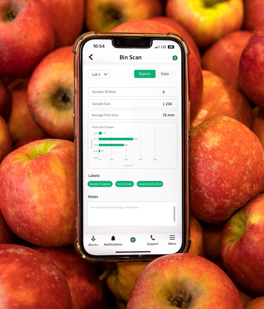 Pixofarmapp's tweet photo. Stay up-to-date while harvesting 🍎

Experience these incredible advantages witrh Pixofarms' Bin Scan:
📊  Data-Driven Harvesting
🚜  Logistics Enhancemen
⛓️Supply Chain Collaboration
↗️ High Accuracy Level

#agritech #smartfarming #precisionagriculture #ai https://t.co/SSIKtBJqvD