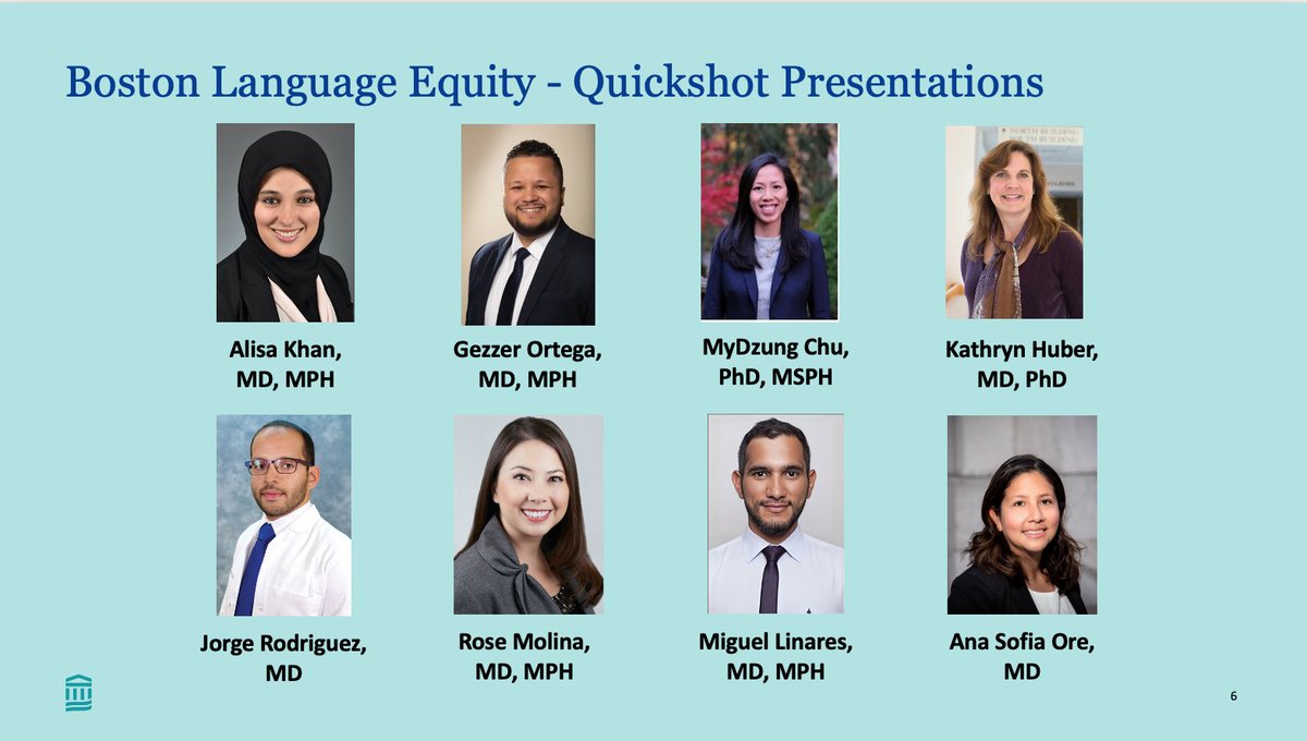 CSPH_BWH's tweet photo. To kick off the #BostonLanguageEquity Symposium, researchers share current challenges faced by non-primary English speakers & innovative practices being piloted to breakdown communication barriers for all patients.
Thank you to all of our incredible presenters! https://t.co/kMx4kyf49g