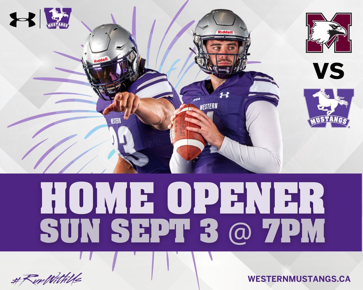Western Mustangs (@westernmustangs) on Twitter photo #WesternMustangs Football Fans! Our 🏈 Home Opener on Sun, Sept 3 at 7pm is fast approaching and tickets are going fast. 
Stay in your seats after final whistle for a fireworks🎆display & stadium light show!
…mustangstickets.universitytickets.com/w/
#RunWithUs #YouGottaBeHere #WesternMustangs Football Fans! Our 🏈 Home Opener on Sun, Sept 3 at 7pm is fast approaching and tickets are going fast. 
Stay in your seats after final whistle for a fireworks🎆display & stadium light show!
…mustangstickets.universitytickets.com/w/
#RunWithUs #YouGottaBeHere