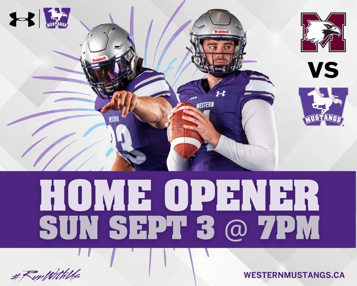 #WesternMustangs Football Fans! Our 🏈 Home Opener on Sun, Sept 3 at 7pm is fast approaching and tickets are going fast. Stay in your seats after final whistle for a fireworks🎆display & stadium light show! …mustangstickets.universitytickets.com/w/ #RunWithUs #YouGottaBeHere