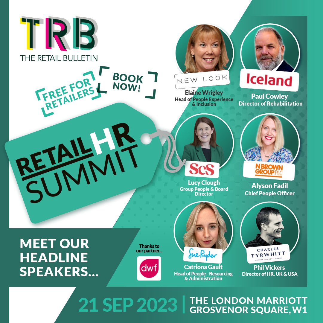 We're over the moon with how many great retail brands are attending this year's Retail HR Summit in London!!

Our speakers will be talking all things #Talent #DEI #employeeengagement and so much more ✨

Book your free place: theretailbulletin.com/retail-events/…