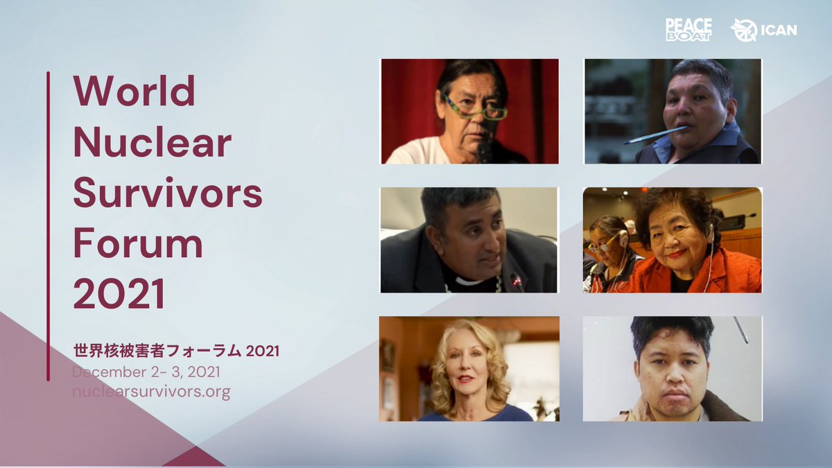 The #InternationalDayAgainstNuclearTests is coming up on the 29th of August and if you want to learn more about nuclear weapons, nuclear tests and their devastating consequences we've got you covered. 

In 2021 with <a href="/peace_boat/">Peace Boat（NGOピースボート）</a> we organised the World Nuclear Survivors Forum.🧵