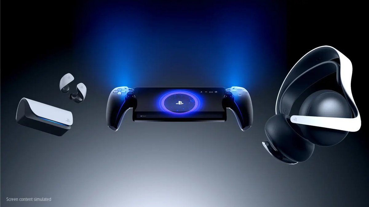 FuturaDrive's tweet photo. PlayStation Portal 

Introducing at $199.99 this year:

✅ Dedicated PS5 remote play device 
✅ DualSense features adaptive triggers and haptic feedback 
✅ 8" LCD screen 
✅ 1080p resolution at 60fps 
✅ Connects via Wi-Fi to your PS5 
✅ PS VR2 not supported

What do you think? https://t.co/e2Zda8IVGP