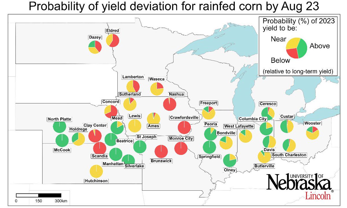 josefandrade's tweet photo. Maiz en EEUU ppalm entre grano PASTOSO y DURO // Esperan RINDES CERCANOS A LA MEDIA de los ultimos años a nivel regional // Partes de Iowa, Missouri y Nebraska menores a su media por efecto de sequía/https://t.co/4MtVgisFm4 https://t.co/kFsbky6Z5X