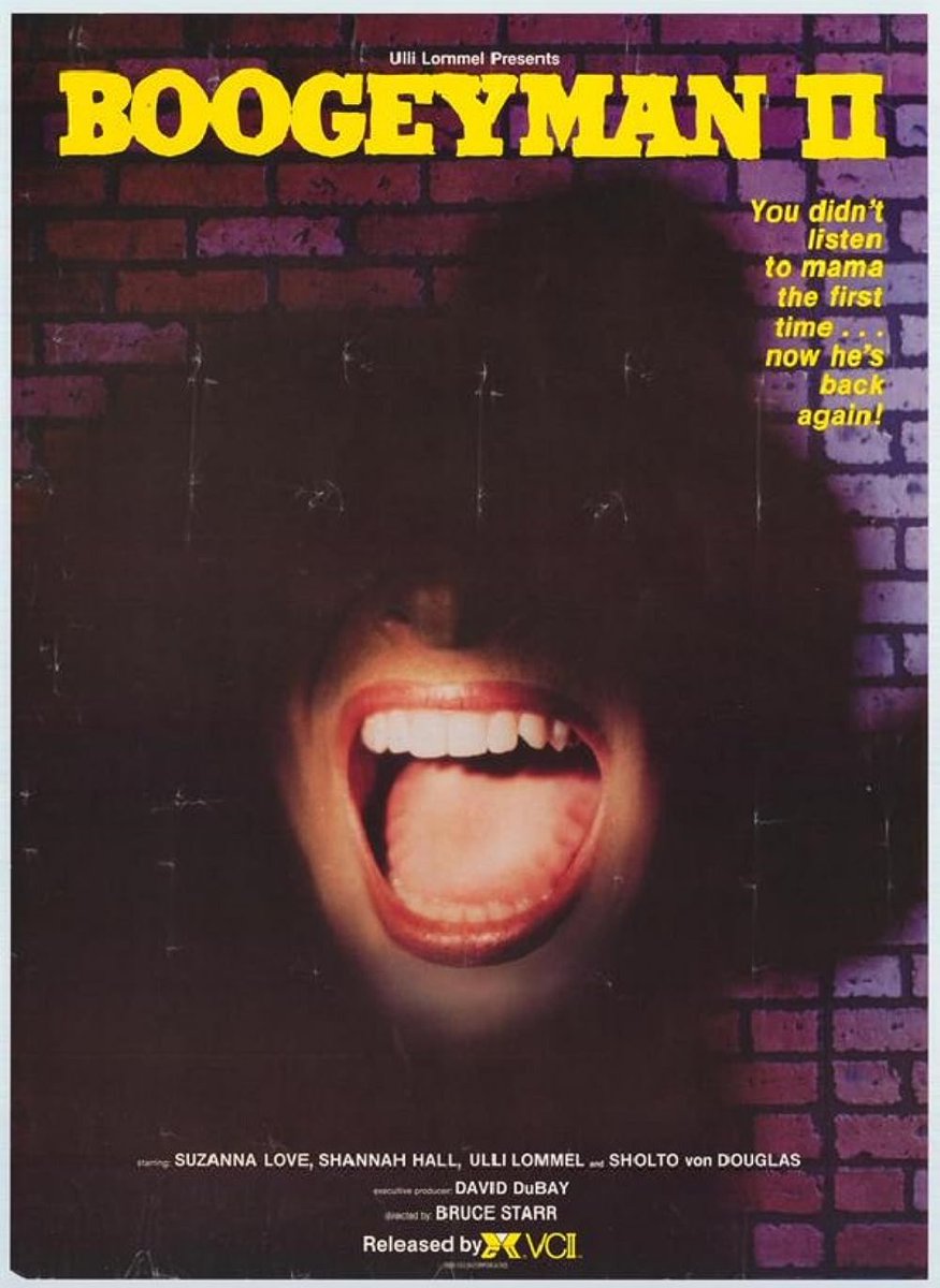 The_Bandit1980's tweet photo. Movies that were released on this day (August 24) in horror history!
#Boogeyman2 (1983)
#GhostsOfMars (2001)
@kinky_horror @LolaMurder @ConnieJoJo2 @streamrest @Embalmist @AgeofSmut @Localpwincess1 @Stephanieforts3 @grannytrap @madaboutHolly @halogirl22 @SLayton82 @HerschelMims https://t.co/AhGIKlHtuq
