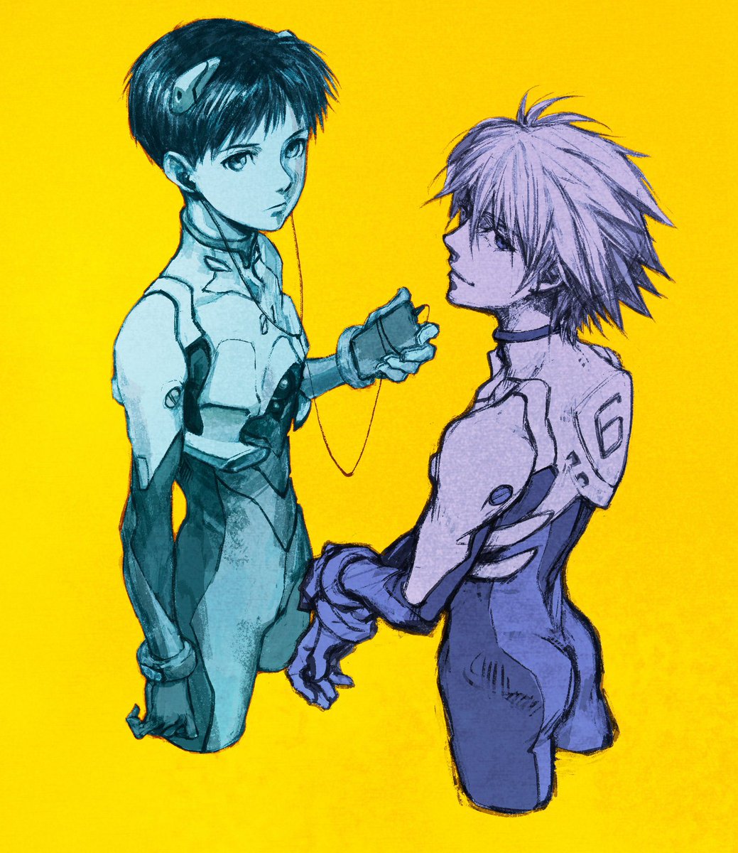 エヴァンゲリオン「#1日1ラクガキやっぱ主人公って難しいなー!またそのうち挑戦しよう。ちょっと女性」|岩元辰郎@キャラデザいつでも募集中のイラスト