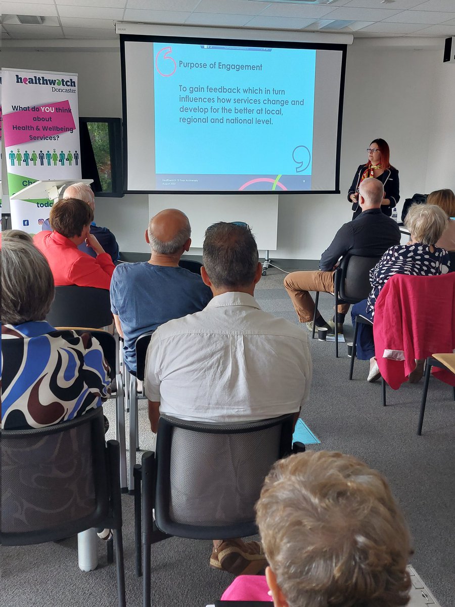 Celebrating Healthwatch's 10-year anniversary.  A wonderful team , instrumental work.#HealtwatchDoncaster