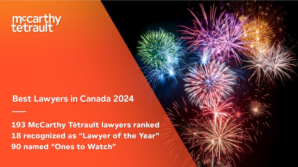 .<a href="/BestLawyers/">Best Lawyers</a> in Canada 2024 ranks 193 of our lawyers 348 times across 61 practice areas. 18 were also named “Lawyer of the Year,” and 90 recognized as “Ones to Watch.” Congratulations to all our colleagues! ow.ly/fXqR50PCRyw #law #lawyer