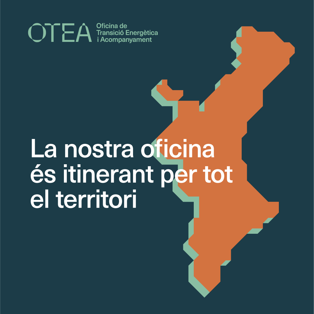 GVA OTEA (@gvaotea) on Twitter photo 💡Recorda que l'OTEA es posa a disposició de municipis, associacions i col·lectius de tota la Comunitat Valenciana que vulguen rebre suport, informació i formació en matèria de transició energètica, a través del correu electrònic oteacv@gva.es i el telèfon 650 084 509. 💡Recorda que l'OTEA es posa a disposició de municipis, associacions i col·lectius de tota la Comunitat Valenciana que vulguen rebre suport, informació i formació en matèria de transició energètica, a través del correu electrònic oteacv@gva.es i el telèfon 650 084 509.