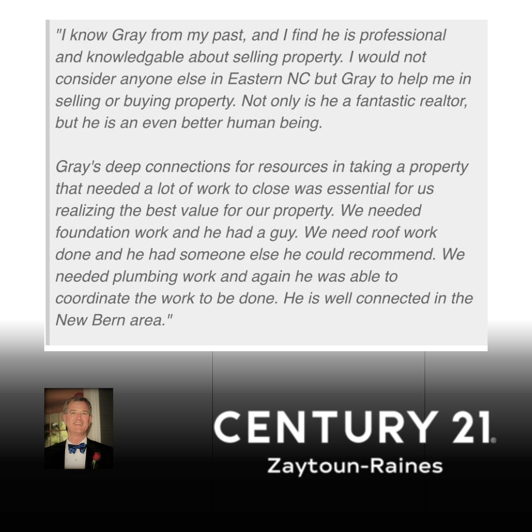 Century 21 Zaytoun-Raines.  Knowledgeable. Successful. Local. Relentless.
#bestagentsintown #realestate #realtors #cravencounty #pamlicocounty #jonescounty #carteretcounty #C21ZR