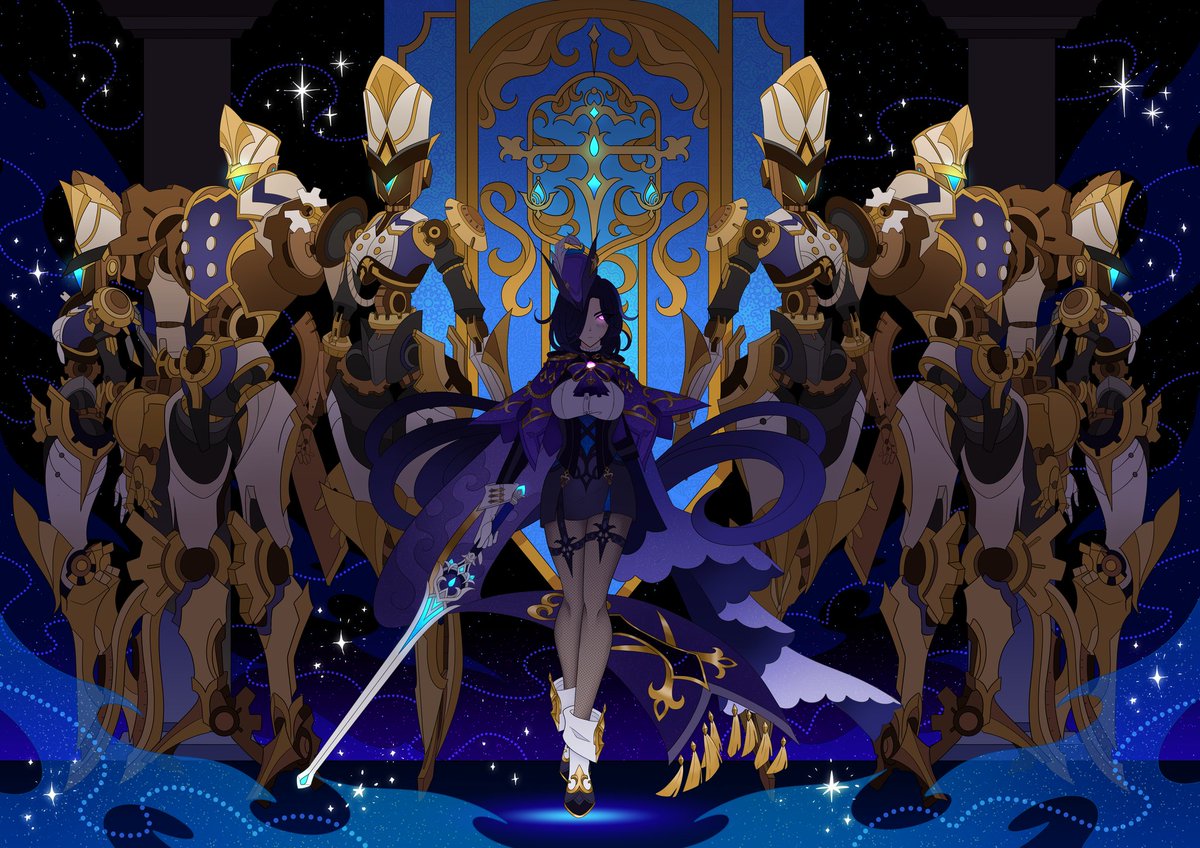 ffluvy's tweet photo. I really like to make these small color collections ~
#GenshinImpact #HonkaiStarRail 
#Clorinde #Nilou #danheng  #Alhaitham https://t.co/JMdlAMkLoC