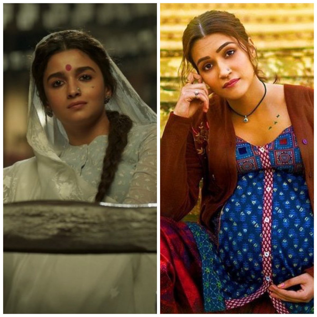 #AliaBhatt and #kritisanon share the Best Actress award at the 69th National Awards for their stunning performance in Gangubai Kathiawadi and Mimi respectively. #nationalawards2023 #Bollywood #SharmilaShowhouse