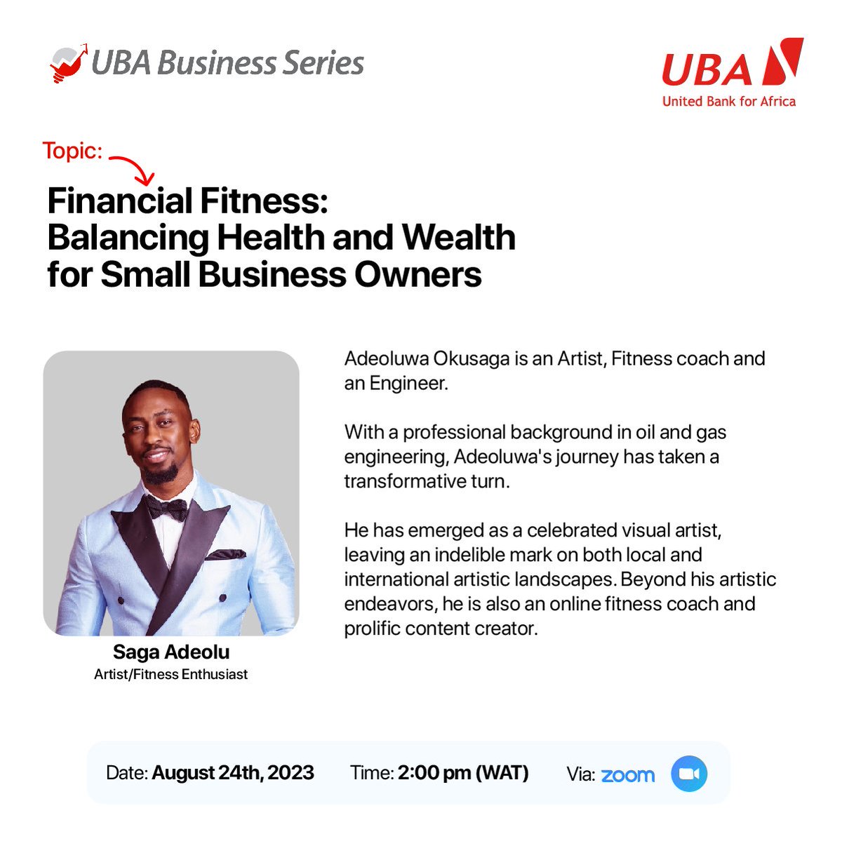 The #UBABusinessSeries is Live kindly join now and learn from the best. 

This educative webniar by @UBAgroup via the link below.

ubagroup.zoom.us/webinar/regist…