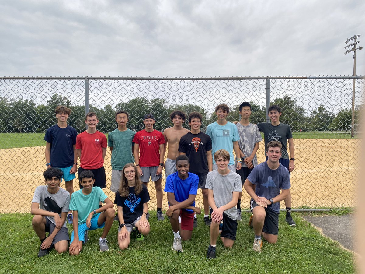 First week in! Positive energy, hard work and a visit from last year’s captain, Tyler Jaconski, sharing his experiences as a Ville XC runner. Best of luck at UDel! <a href="/KafeTheCoach/">Bruce Kafer</a> <a href="/VillePioneers/">Tim Davis</a>